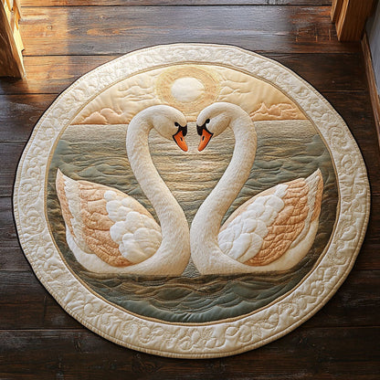 Eternal Love Quilted Round Mat Home Decor Items Valentine's Day Gifts For Girlfriend - Printvoro