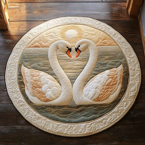 Eternal Love Quilted Round Mat Home Decor Items Valentine's Day Gifts For Girlfriend - Printvoro