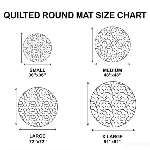 Bigfoot In The Forest Quilted Round Mat Home Decor Ideas Gifts For Bigfoot Lovers - Printvoro