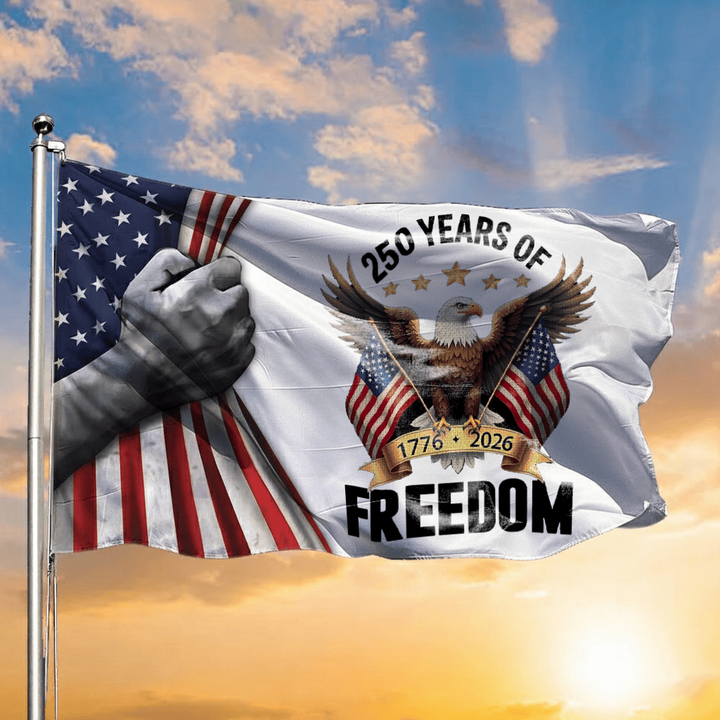 Eagle 250 Years Of Freedom 1776 2026 Flag Patriotic Merchandise Patriotic Presents - Printvoro