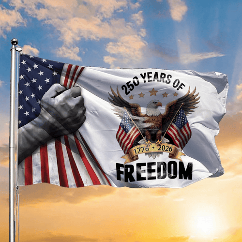Eagle 250 Years Of Freedom 1776 2026 Flag Patriotic Merchandise Patriotic Presents - Printvoro