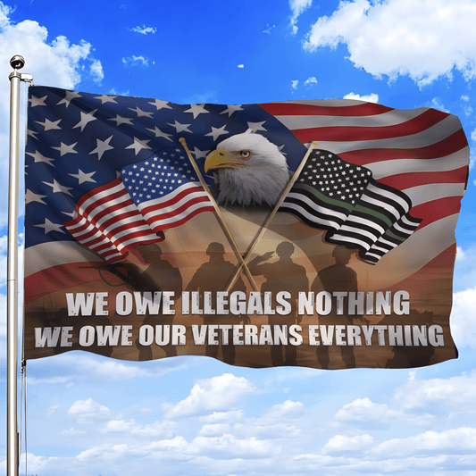 We Owe Our Veterans Everything Flag Patriotic Merchandise Patriotic Gifts For Him - Printvoro