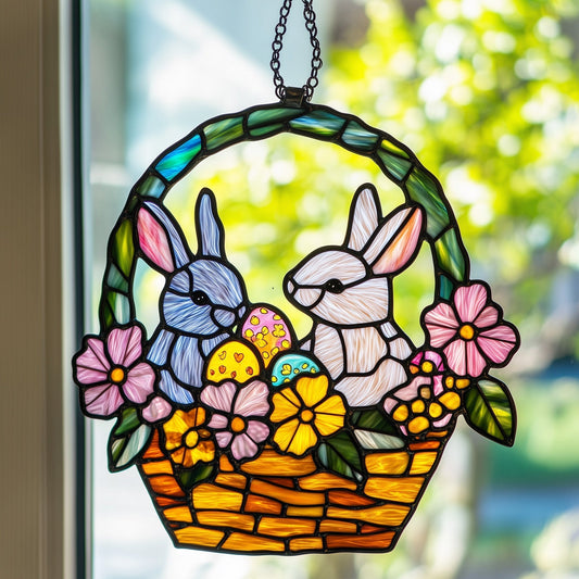 Basketful Of Love Suncatcher Window Hanging Home Decor Items Cute Gift For Daughter - Pvr