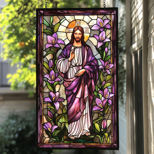 Christ Love Endures Suncatcher Window Hanging Home Decor Items Best Gift For Grandma - Pvr