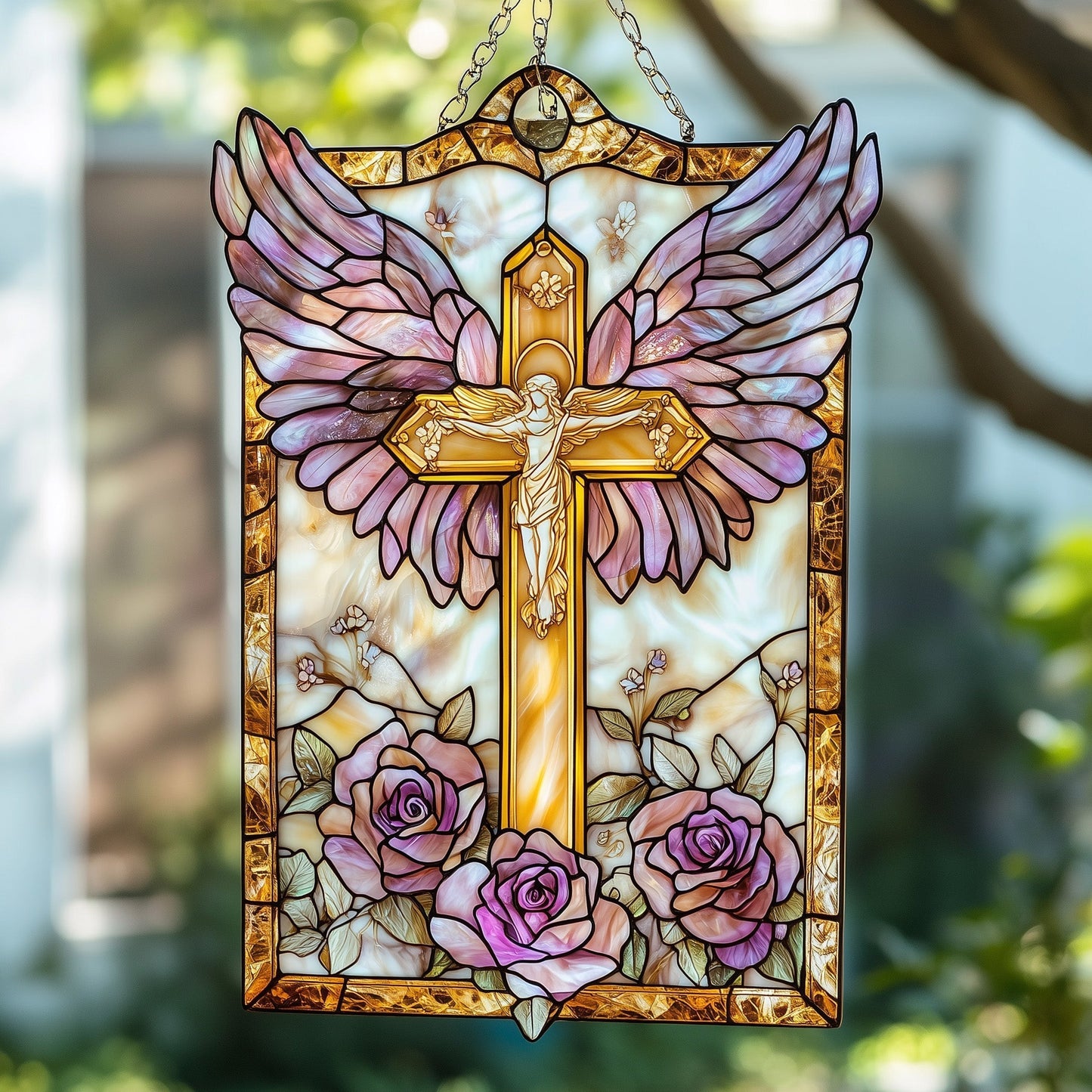 Eternal Hope Suncatcher Faithful Servant Window Hanging Home Decor Gift For Grandma - Pvr