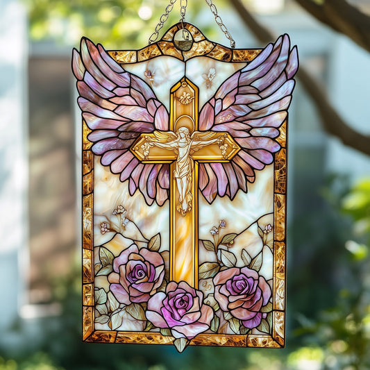 Eternal Hope Suncatcher Faithful Servant Window Hanging Home Decor Gift For Grandma - Pvr
