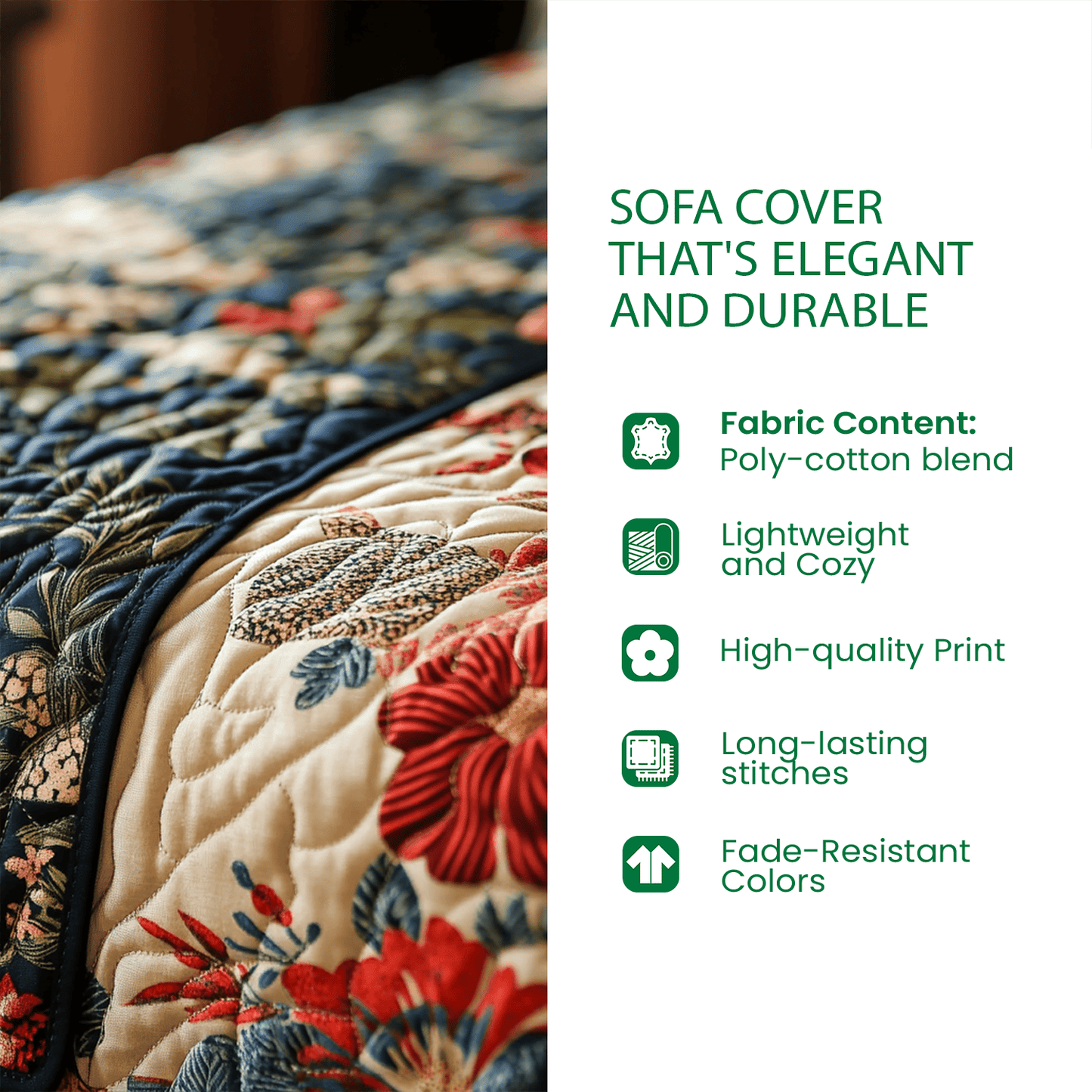 Happy Sunshine Quilted Sofa Cover Flower Path Beautiful Under The Sun Quilt Gift For Natural Lovers - Pvr