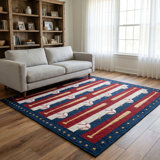 Liberty League Area Rug Vintage Sports Baseball Living Room Decor Family Gift - Printvoro