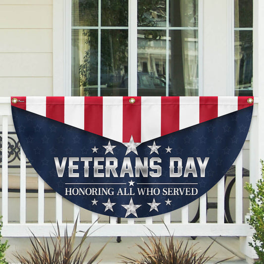 US Military Veterans Day Honoring All Who Served Fan Flag We The People Merch Patriotic Decor - Printvoro