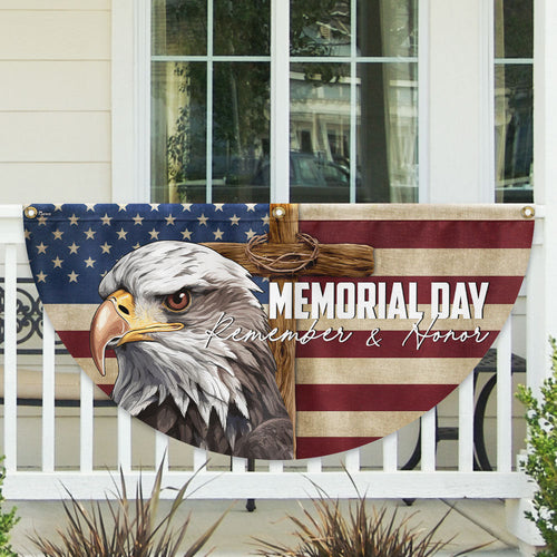 US Veterans Memorial Day Remember And Honor Fan Flag 4Th Of July Merch 1776 2026 Decor - Printvoro