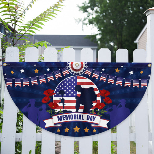 US Military Memorial Day Fan Flag Independence Day Merch 4Th Of July Decor - Printvoro