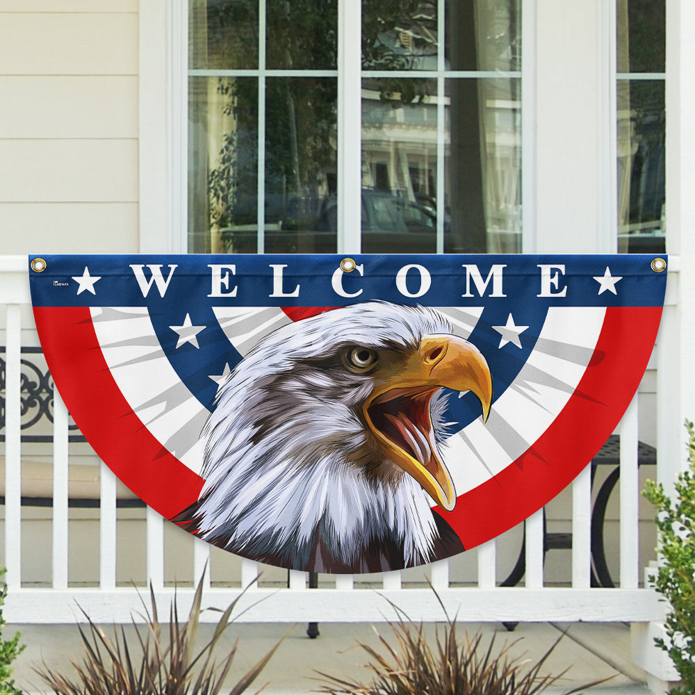 Welcome Eagle Fan Flag USA 250 Years Of Freedom Flag Decor Gift For Daughter - Printvoro