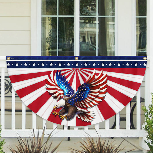 Patriotic Eagle 4th Of July Fan Flag USA 250Th Anniversary Decor Gift For Men - Printvoro