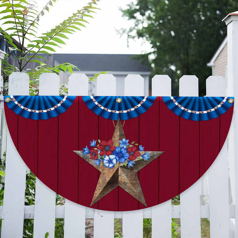 Happy 4th Of July Fan Flag God Bless America Flag Outdoor Decor Unique Gift Ideas For Dad - Printvoro