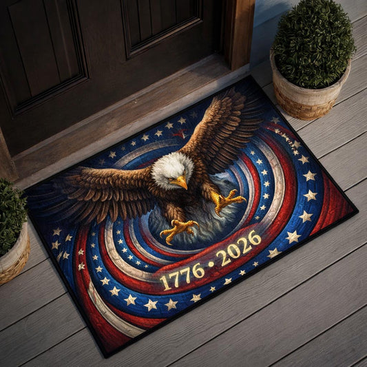 Patriot Legacy Eagle Doormat Patriotic American Flag Bald Eagle Decor Gift For Her - Printvoro
