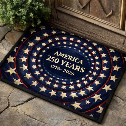 American 250 Years Doormat Patriotic USA Flag Home Decor 1776–2026 Independence Decor - Printvoro