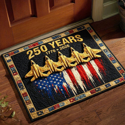 250 Years Doormat Patriotic USA Flag Home Decor 1776–2026 Independence Decor - Printvoro