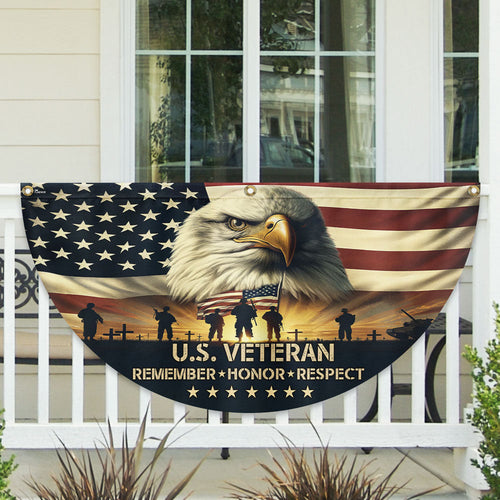 US Military Remember Honor Respect Fan Flag Independence Day Merch 4Th Of July Decor - Printvoro