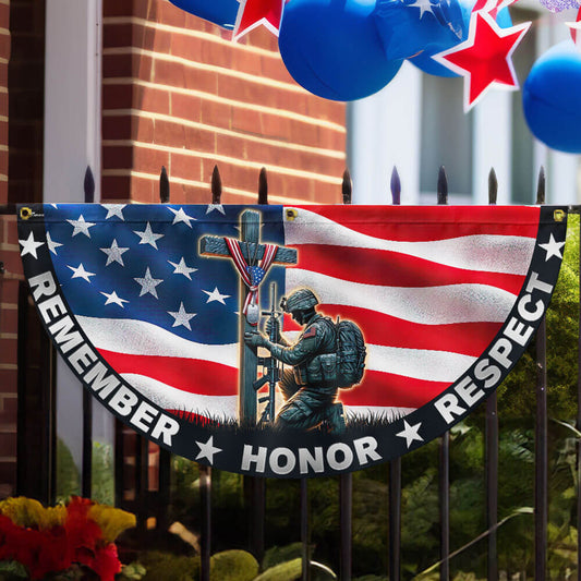 US Veterans Stand For The Flag Veteran Christian Cross Memorial Day Fan Flag Patriotic Gifts - Printvoro