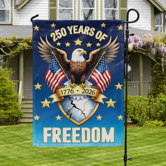 250 Years Of America Flag The Freedom Crest Of America Holiday Home Decorations - Pvr