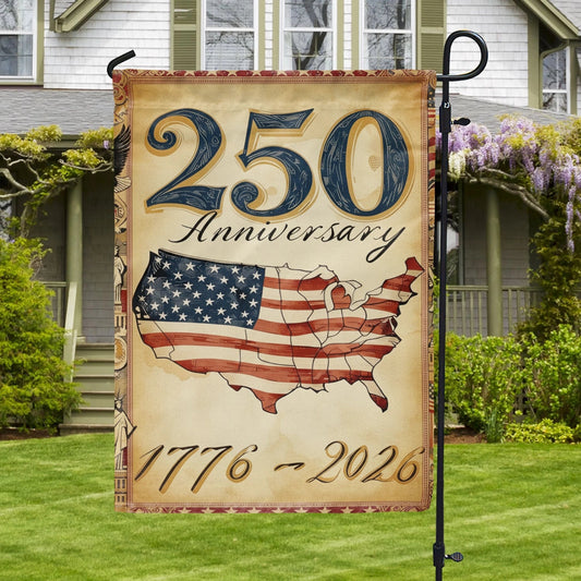 250 Years Of American Heritage Flag Outdoor July 4 Decorations Gift For Patriots - Pvr