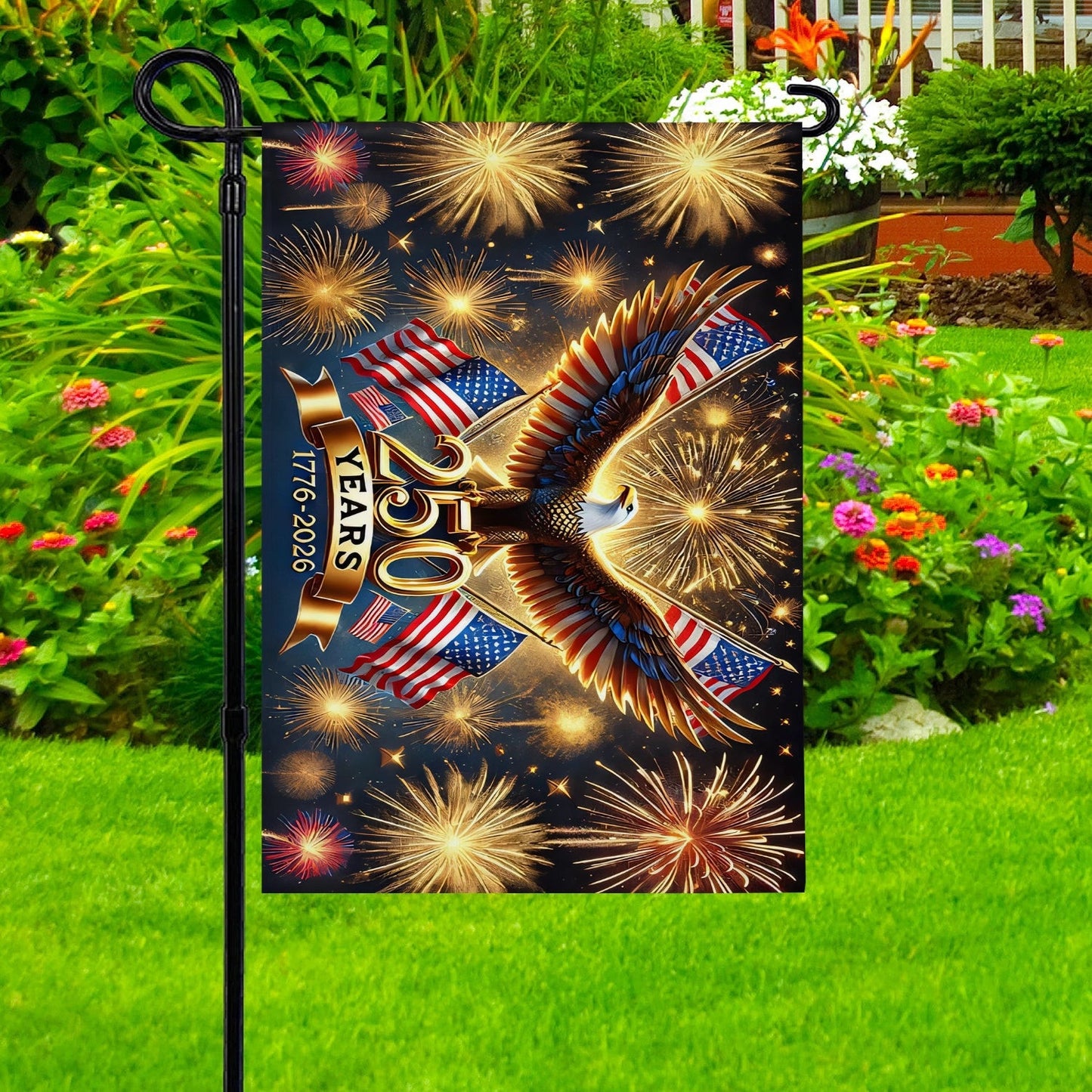 250 Years Of The Republic Flag Outdoor 4Th Of July Decorations Patriotic Presents - Pvr