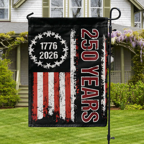 USA 250 Years Strong Flag Liberty Was Earned Holiday Home Decorations - Pvr
