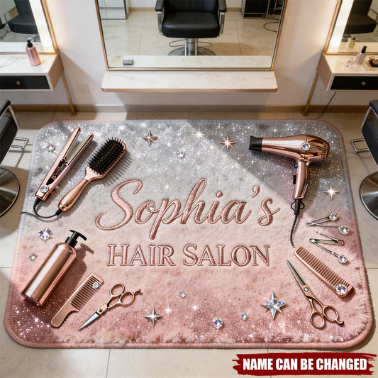Personalized Hair Salon Doormat Unique Home Decor Gifts For Hairstylist - Printvoro
