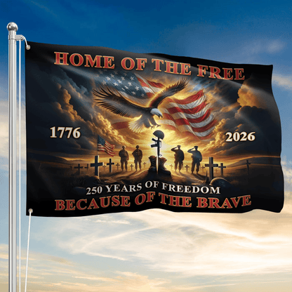 USA 250 Years Of Freedom Flag Fourth Of July Home Decor Gift For Dad - Printvoro