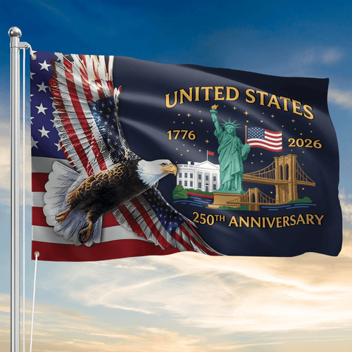 USA 250Th Anniversary Flag 1776 2026 USA Independence Yard Sign Gift For Wife - Printvoro