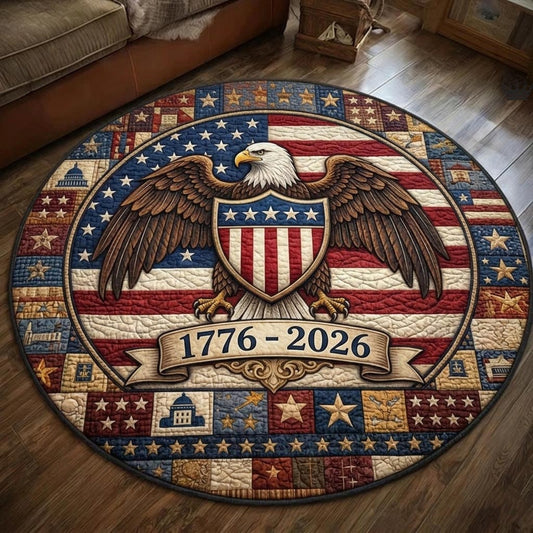 Heritage USA 250Th Anniversary Doormat US Bald Eagle Round Mat Living Room Decor Ideas - Printvoro