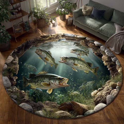 Deep Fishing Round Mat Trendy Home Decor Ideas Best Gifts For Fishing Lovers - Printvoro
