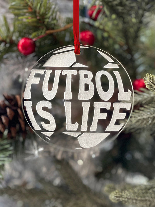 England World Cup Soccer 2026 Glass Ornament Futbol Is Life Merch Gift For Game Day Mom - Printvoro