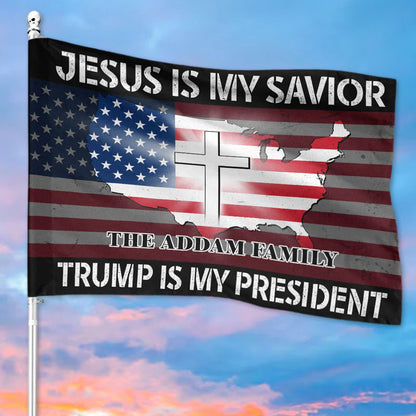 Jesus Is My Savior Trump Is My President Flag American Flag Home Decoration - Pvr