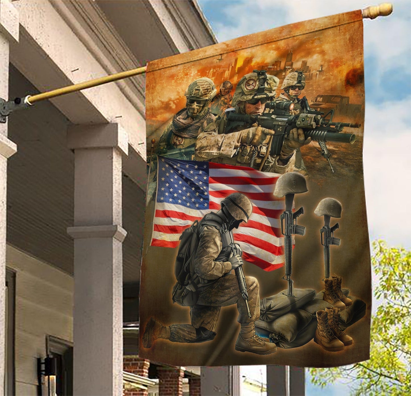 US Soldier Flag Honor Military Army Merchandise Patriotic Gifts For Veterans - Printvoro