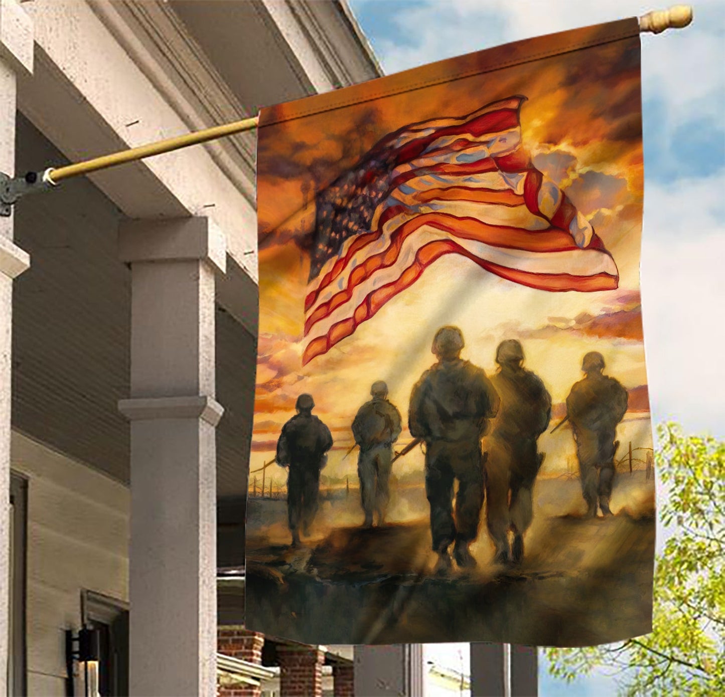 US Soldier Flag Honor Veteran Patriotic Merschandise Patriotic Gifts For Veterans - Printvoro