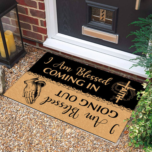 I Am Blessed Coming In Doormat USA 250 Years Of Independence Entryway Mat Unique Patriotic Gifts - Printvoro