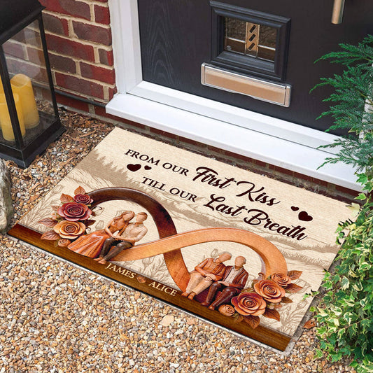 Personalized From Our First Kiss Till Our Last Breath Doormat America 250 Years Birthday Doormat - Printvoro