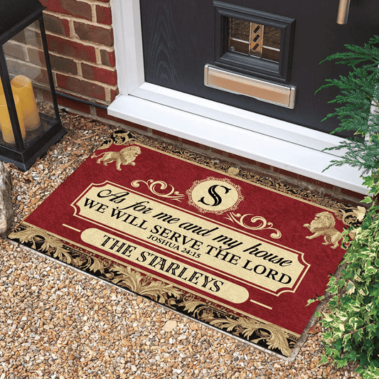 Personalized As For Me And My House We Will Serve The Lord Doormat America 250 Years Doormat - Printvoro