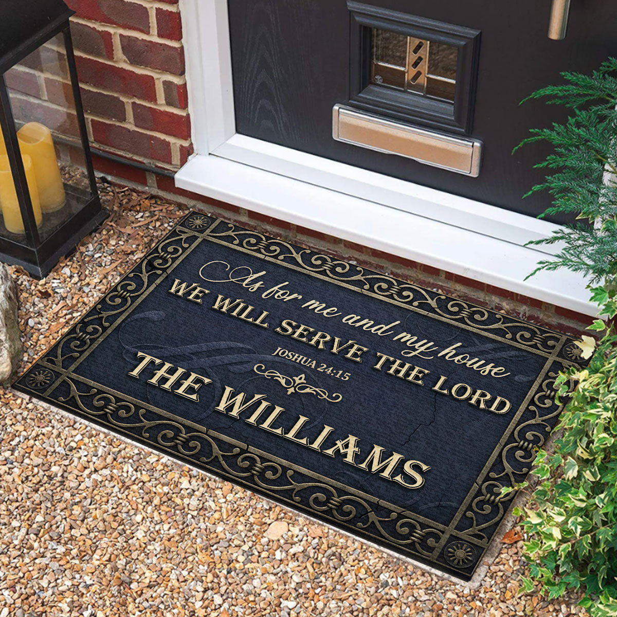 Personalized As For Me And My House We Will Serve The Lord Doormat USA 250 Years Of Liberty Mat - Printvoro