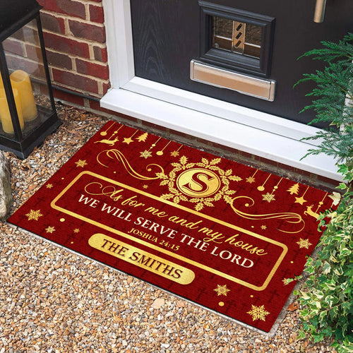 Personalized As For Me And My House We Will Serve The Lord Doormat USA 250 Years Strong Doormat - Printvoro