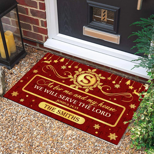 Personalized As For Me And My House We Will Serve The Lord Doormat USA 250 Years Strong Doormat - Printvoro