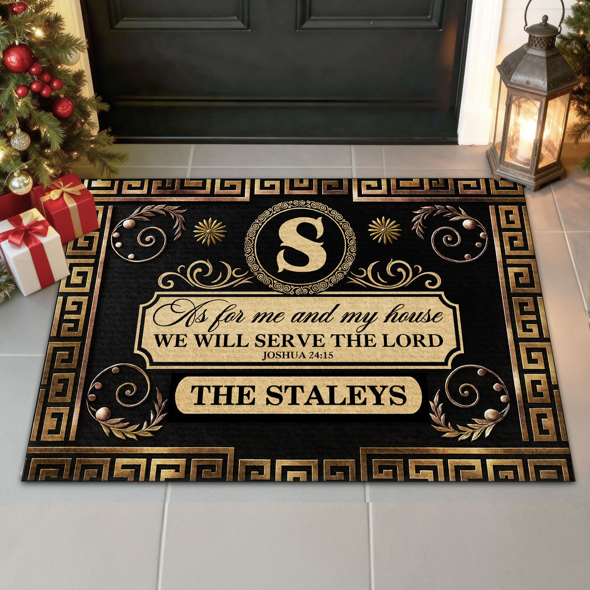 Personalized As For Me And My House We Will Serve The Lord Doormat USA 250Th Anniversary Doormat - Printvoro
