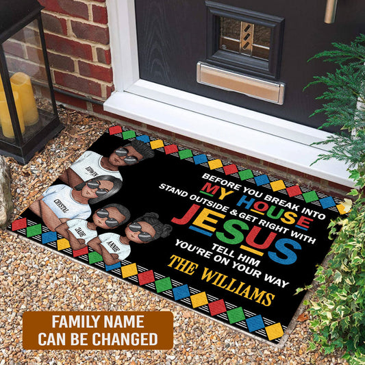 Personalized Before You Break Into My House Doormat America 250Th Anniversary Welcome Mat - Printvoro