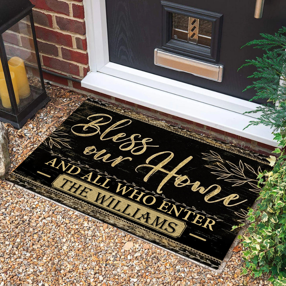 Personalized Bless Our Home And All Who Enter Doormat America Celebrates 250Th Anniversary Doormat - Printvoro