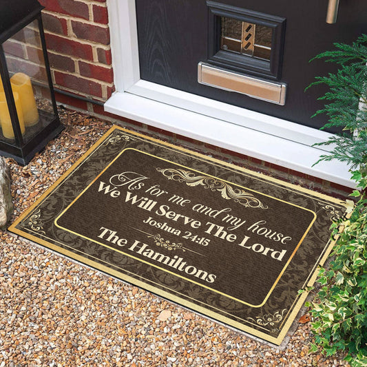 Personalized Faith And Family Doormat America Land Of The Free Entryway Mat Best Patriotic Gifts - Printvoro
