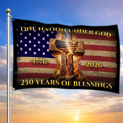 Celebrate America's 250th Anniversary Flag In God We Trust Flag Gift For 4th Of July - Printvoro