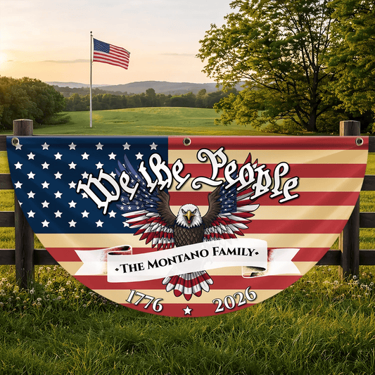 Personalized United States Of America Fan Flag We The People Merch Independence Day Decor - Printvoro