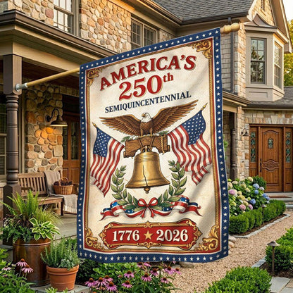 America's 250th Semiquincentennial Flag 4Th Of July Flag Merch Patriotic Decor - Printvoro