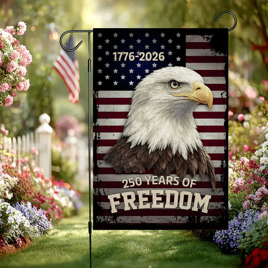 Patriotic 250 Years Of Freedom Flag 4Th Of July Merch Independence Day Decor - Printvoro